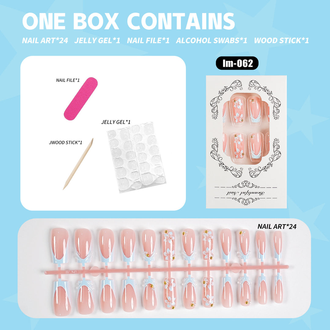 Decorative Press-On Nail Art Set