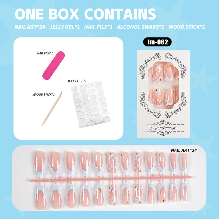 Decorative Press-On Nail Art Set