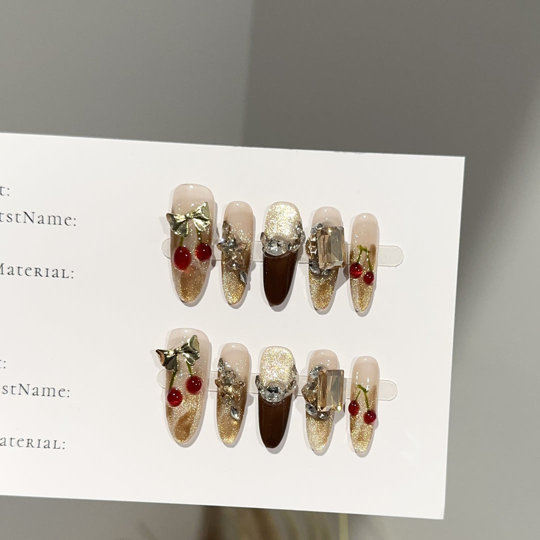 Decorative Glam Press-On Nail Set