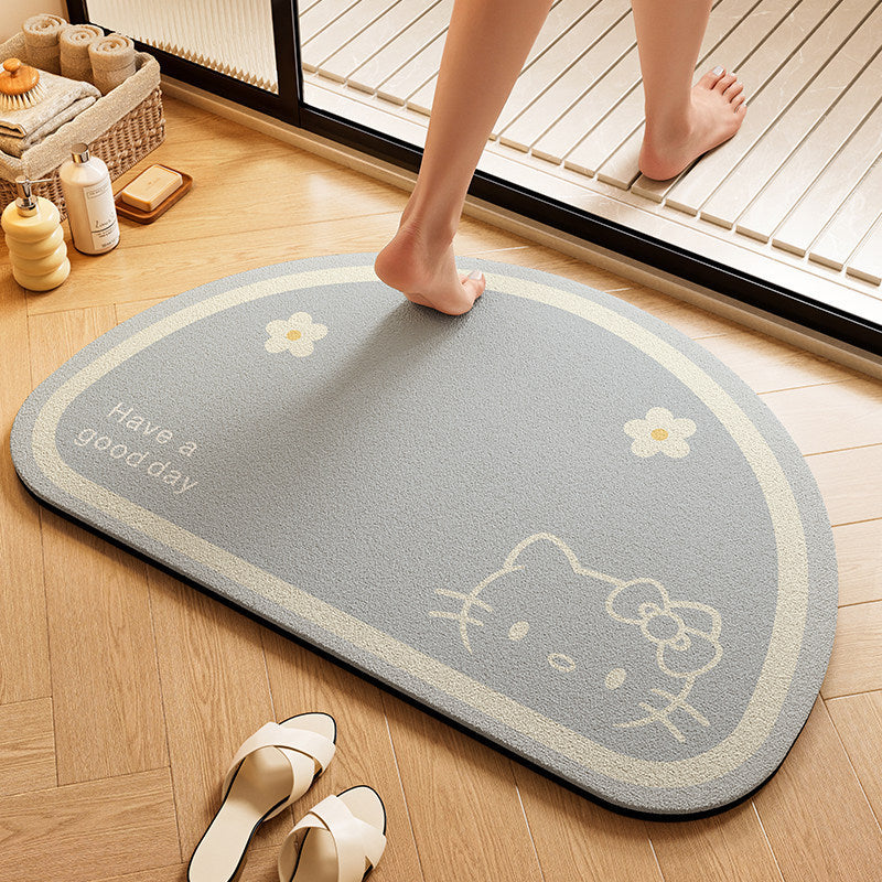 Playful Character-Shaped Bath Mat