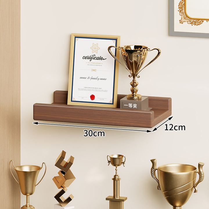 Wall-Mounted Floating Display Shelf Lacquered High-Gloss MDF