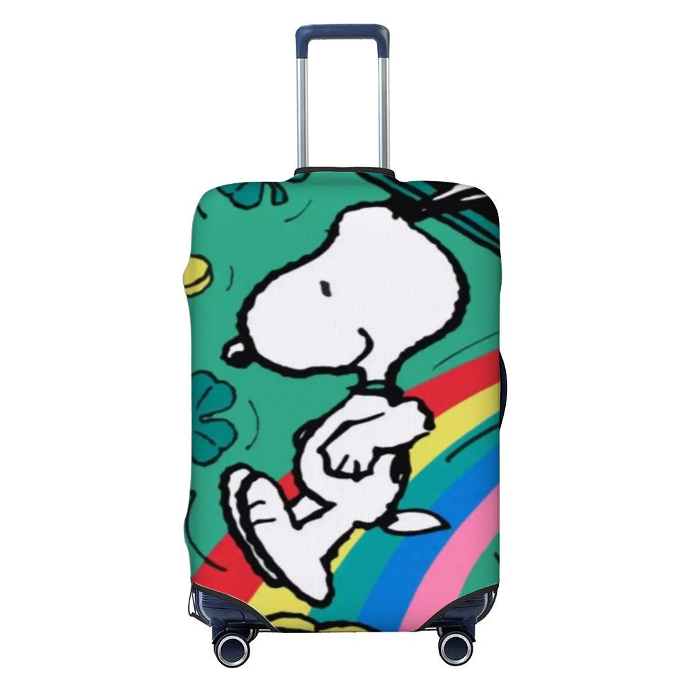 Unisex nano elastic suitcase cover with Snoopy comic motif, stretchy protective cover for trolley with four wheels Stornfield