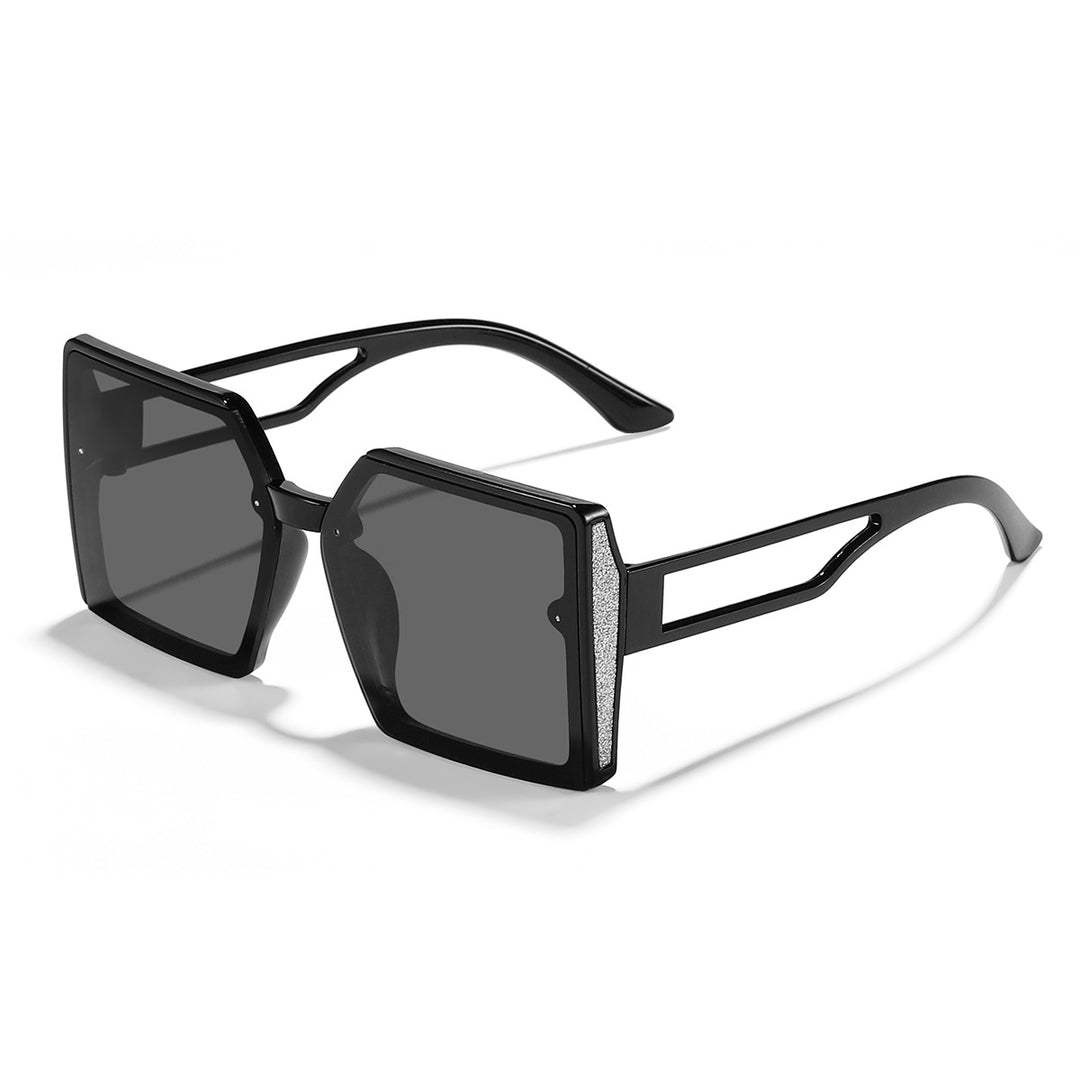 Women's sunglasses with unique square frame and sparkling accent Stornfield