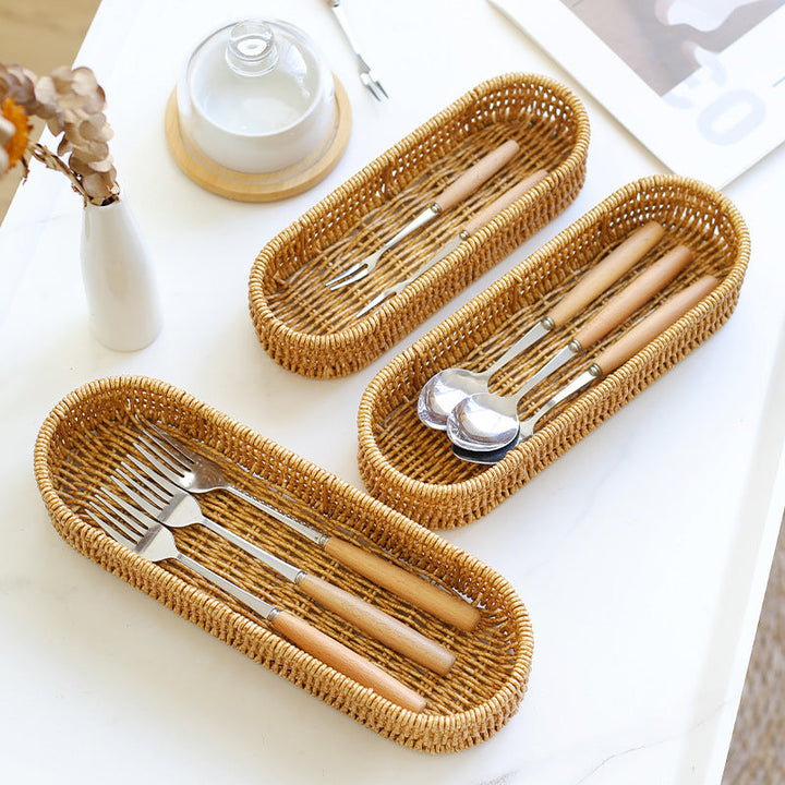 Oval Woven Storage Tray Stornfield