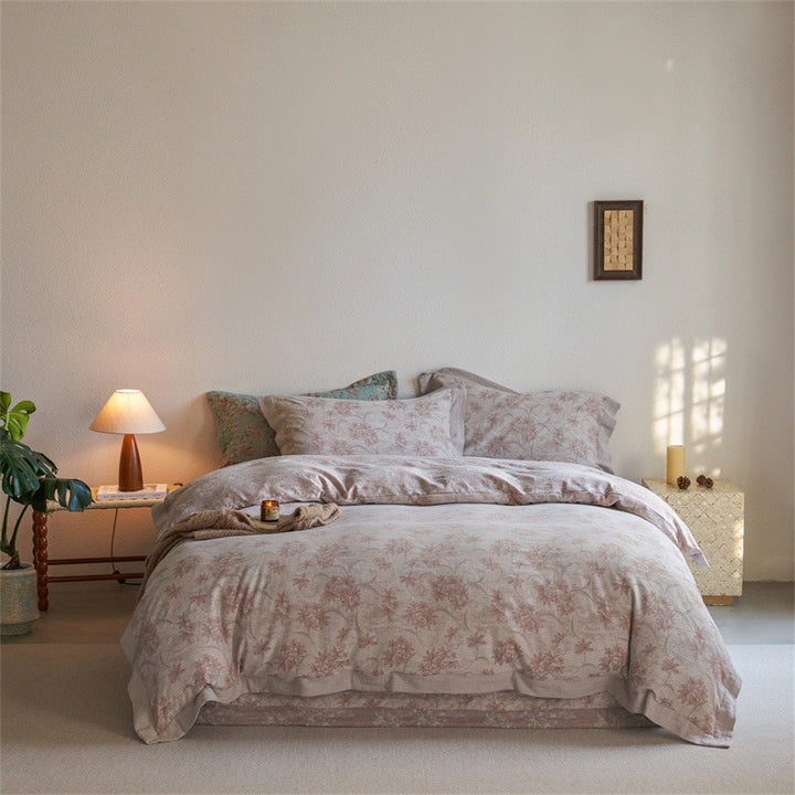 Luxury Reversible Jacquard Duvet Cover Set