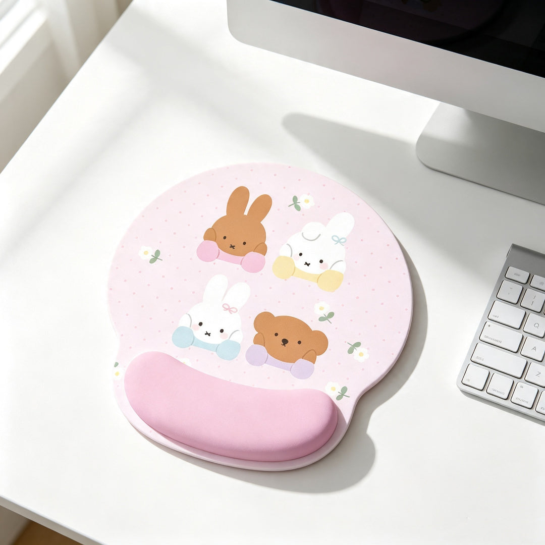 Cute Cartoon Animal-Themed Gel Wrist Rest
