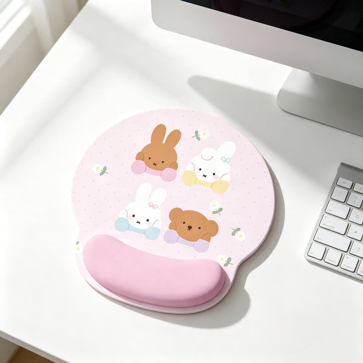 Cute Cartoon Animal-Themed Gel Wrist Rest