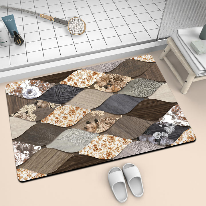 Artistic Mosaic Bath Mat Stornfield
