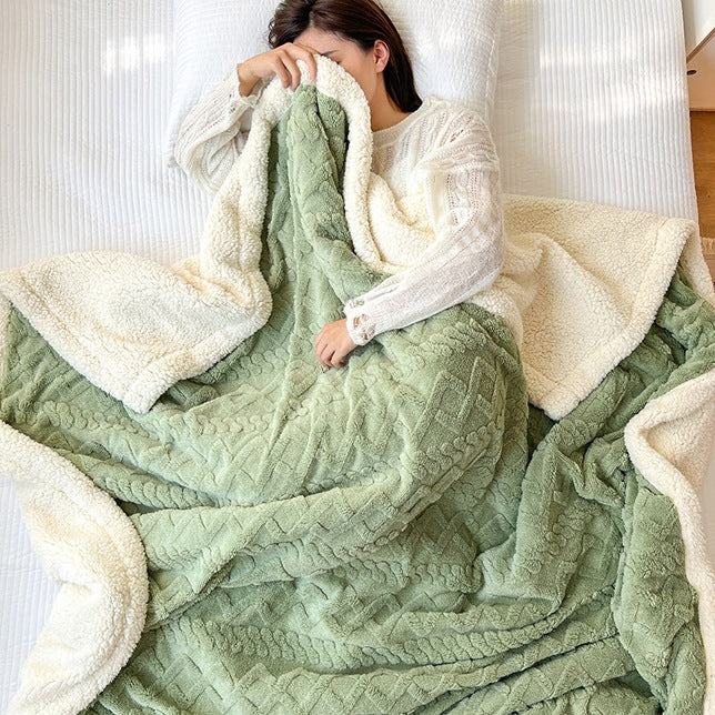 Luxurious Plush Sherpa Throw Blanket