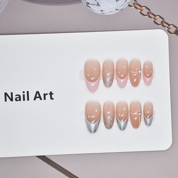 Decorative Glossy Press-On Nail Set Stornfield