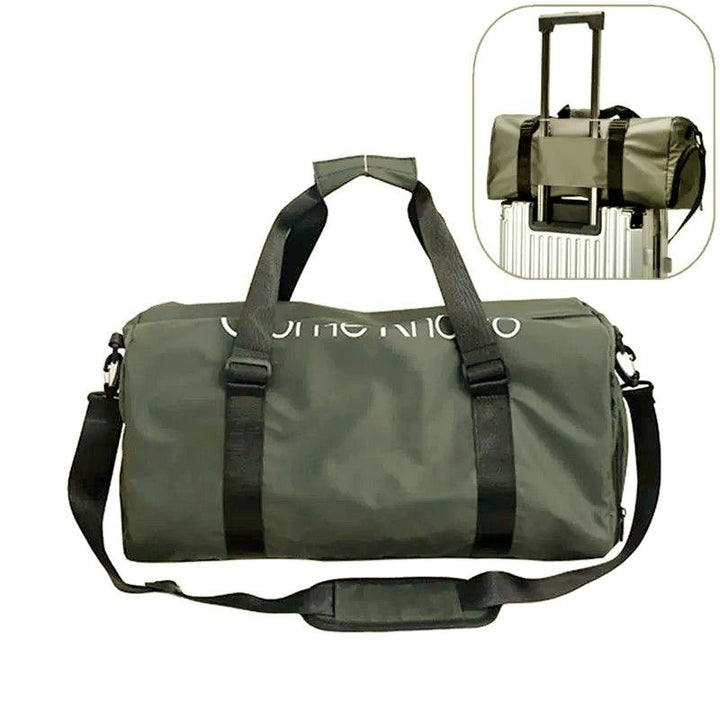 Travel bag with integrated trolley attachment system Stornfield