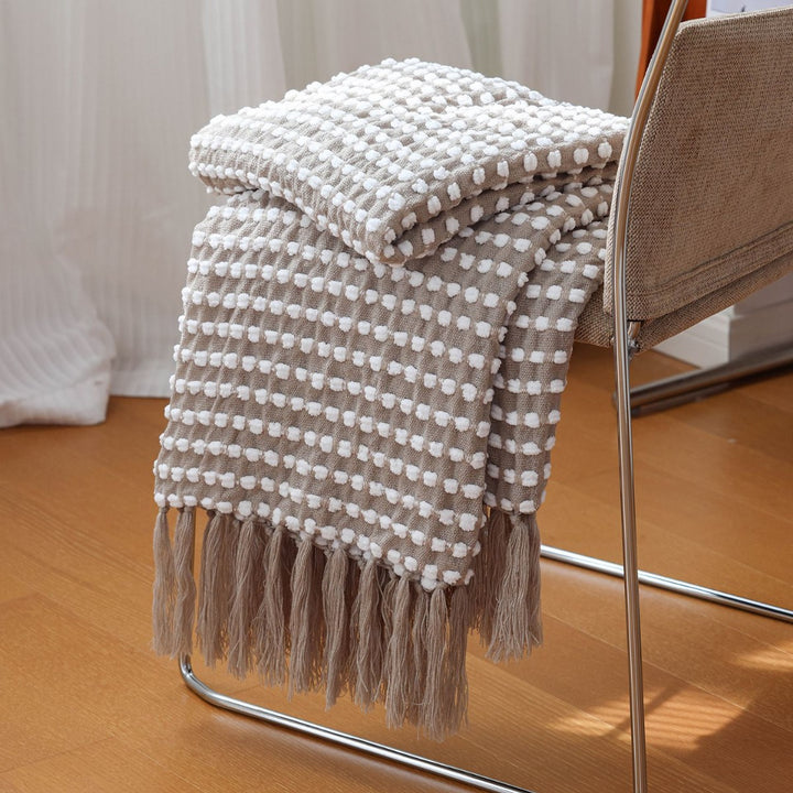 Textured Woven Decorative Blanket