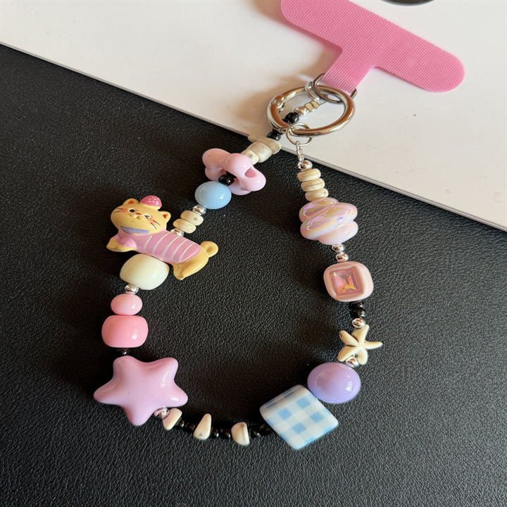 Decorative Beaded Charm Keychain Stornfield 1790135273