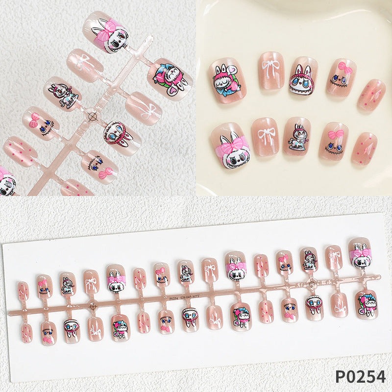 Whimsical Themed Press-On Nail Art Stornfield