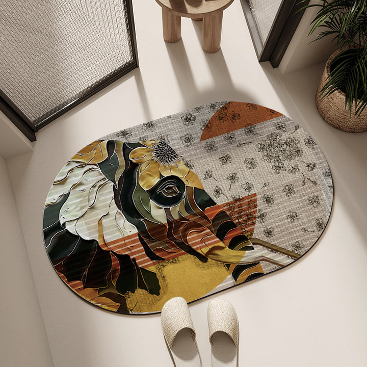 Artistic Horse-Themed Bath Mat Stornfield