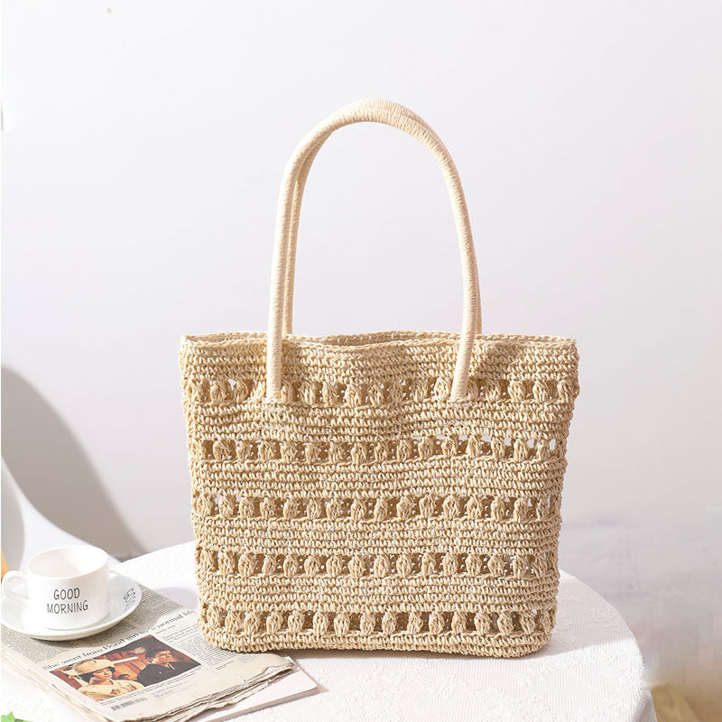 Stylish rattan shopper bag Stornfield