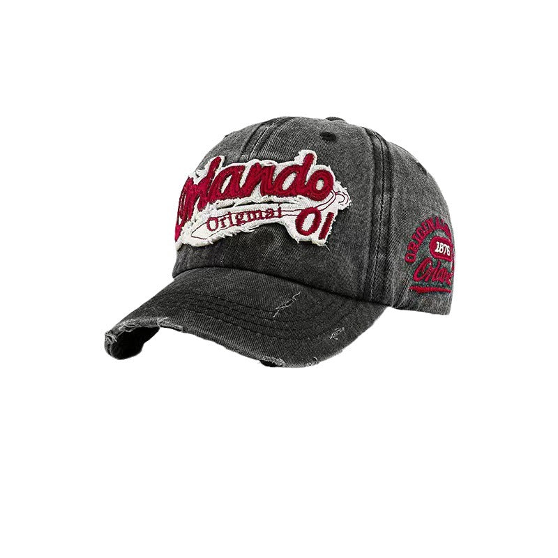 Men's Distressed Vintage-Inspired Baseball Cap Stornfield