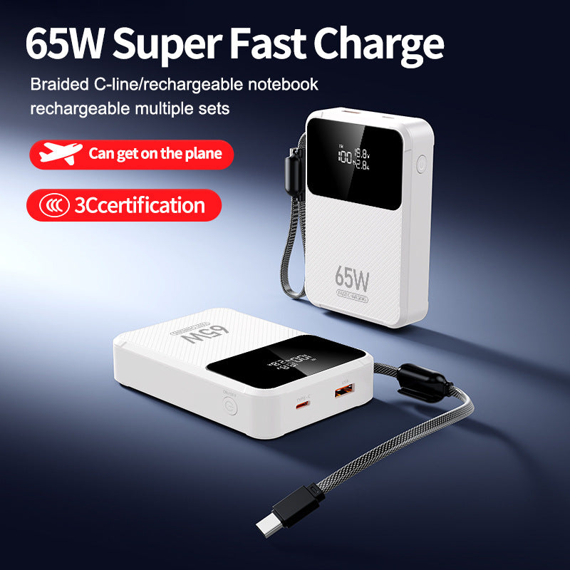 Portable power bank with intelligent fast charging function and digital display Stornfield