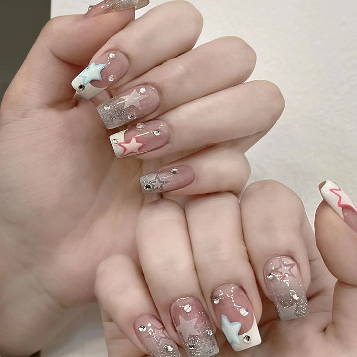 Nail art with sparkling accents Stornfield