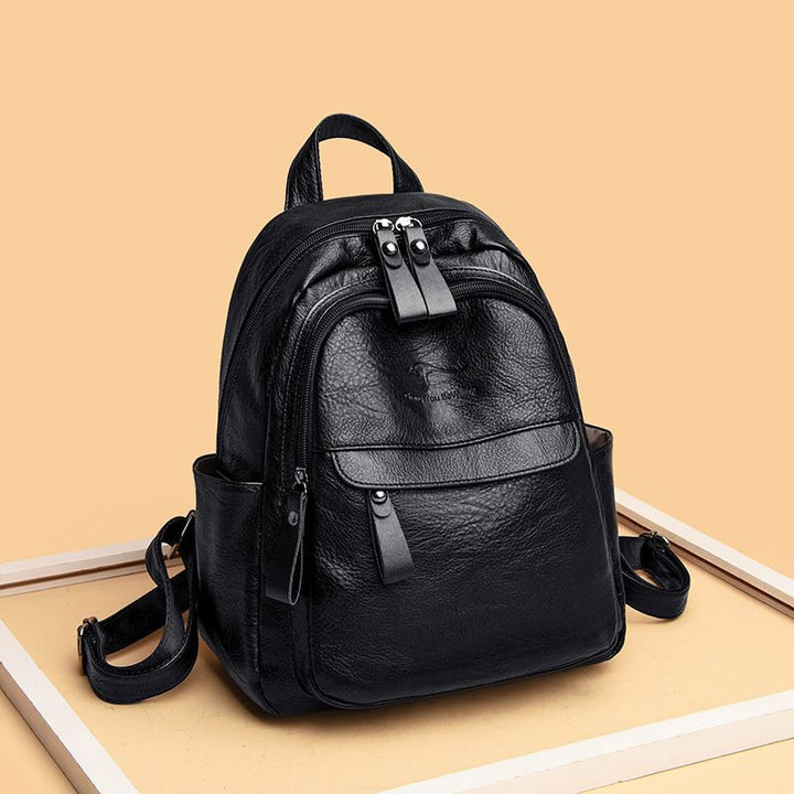Premium Leather Travel Backpack Stornfield