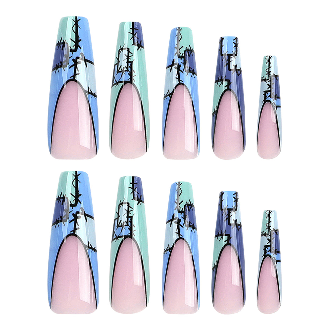 Artistic stiletto nails with modern decorative accents Stornfield