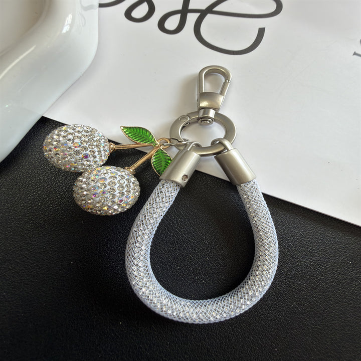 Decorative Rhinestone Cherry Keychain Stornfield