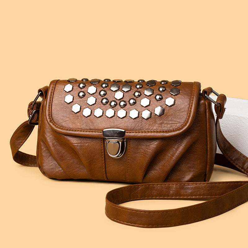 Decorative Studded Crossbody Bag