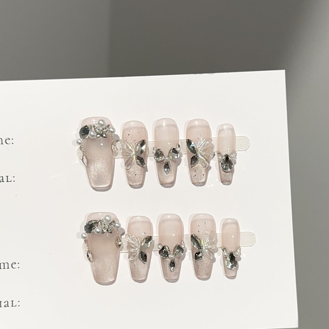 Decorative Press-On Nail Art Set