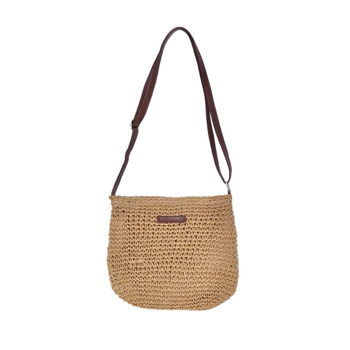 Handbag made of handcrafted natural material with adjustable shoulder strap Stornfield