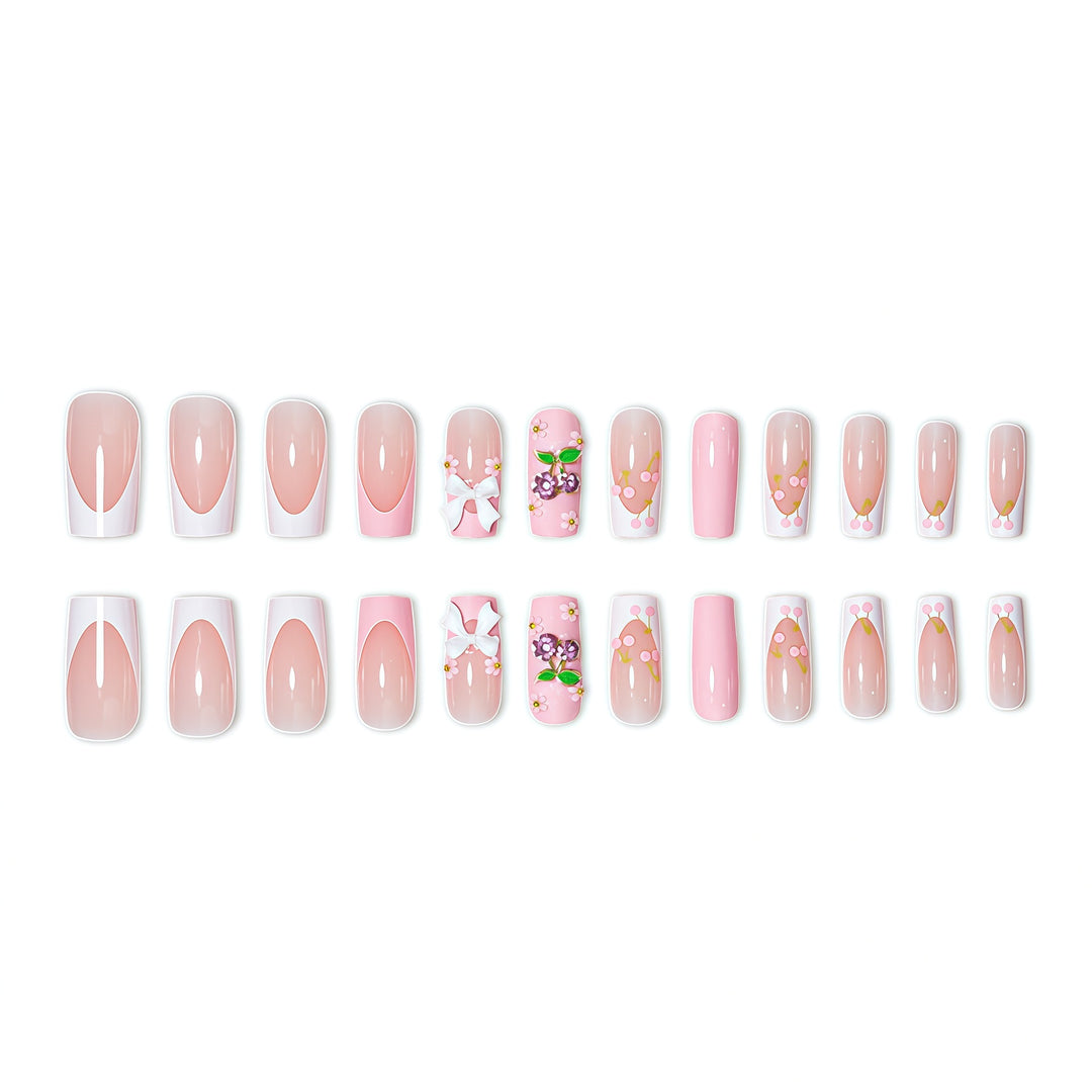 Floral-Inspired Press-On Nail Enhancements Stornfield