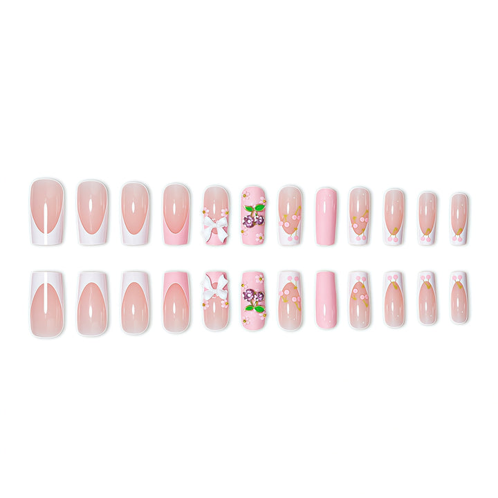 Floral-Inspired Press-On Nail Enhancements Stornfield