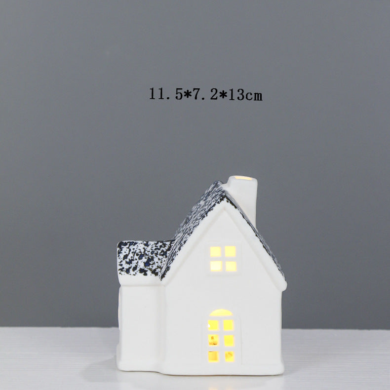 Decorative Ceramic House Lantern Stornfeild 1790310186