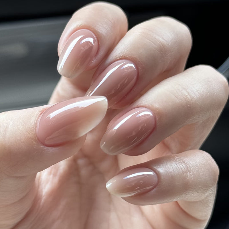 Long Almond-Shaped Press-On Nail Set Stornfield