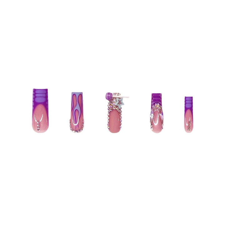 Artistic Long Nail Art Extensions Stornfield