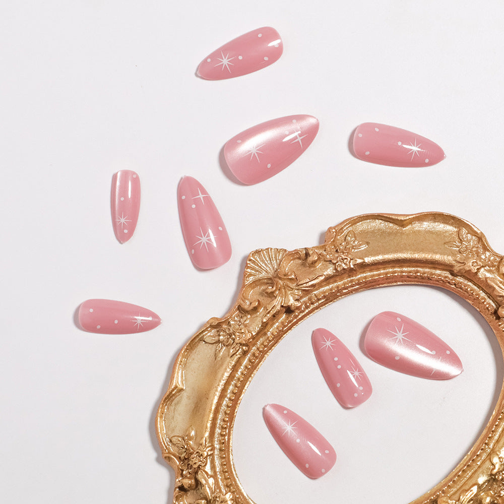 Glossy Almond-Shaped Press-On Nail Tips Stornfield