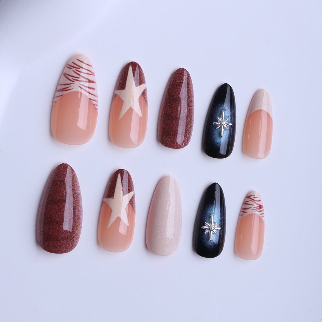 Artificial nails in modern stiletto style Stornfield