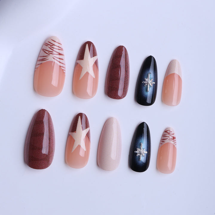 Artificial nails in modern stiletto style Stornfield