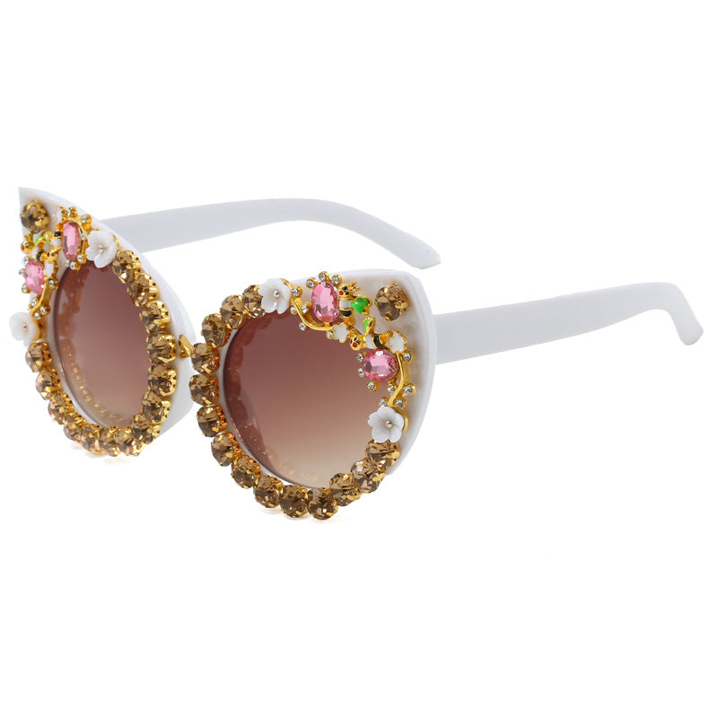Women's Heart-shaped Sunglasses with Sparkling Accents Stornfield