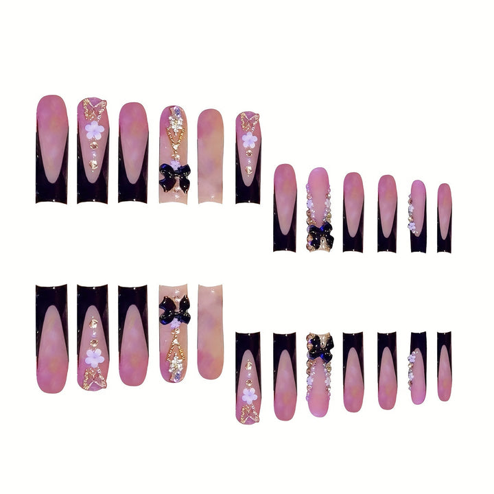 Glamorous Artistic Press-On Nail Set Stornfield