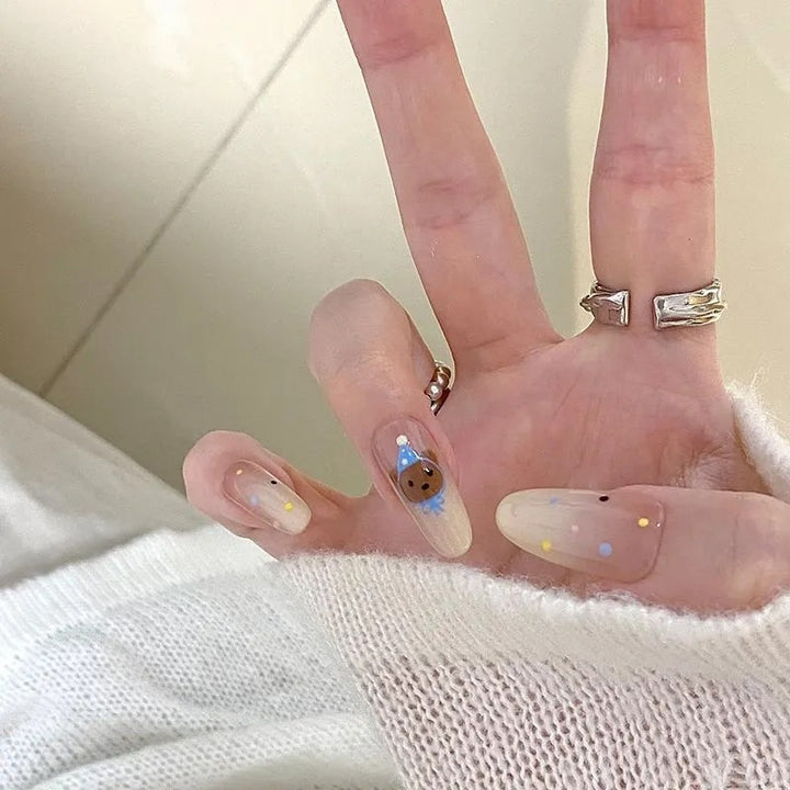 Artificial nails with cute animal designs Stornfield