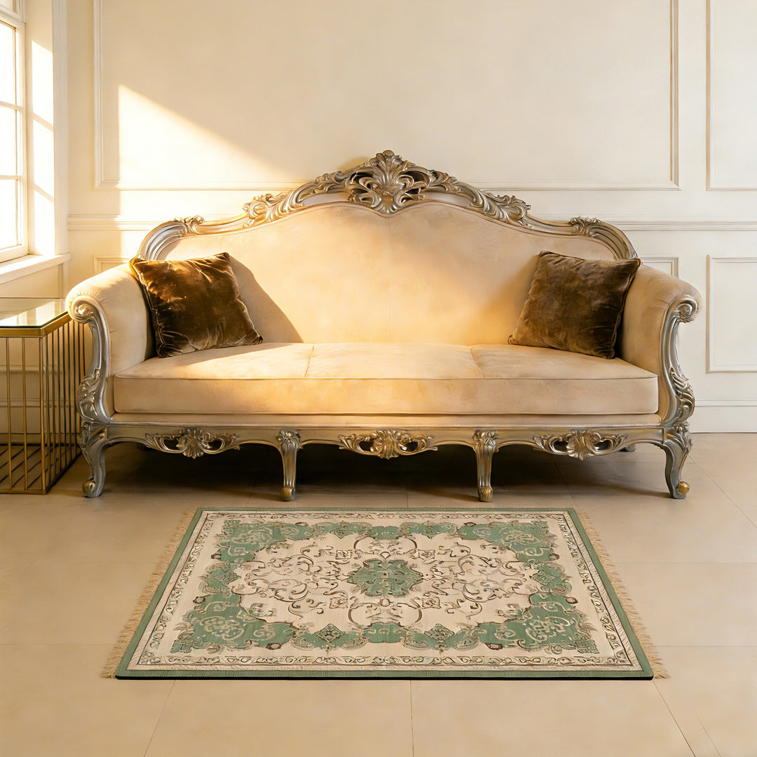 Elegant Floral Pattern Bath Mat Stornfield