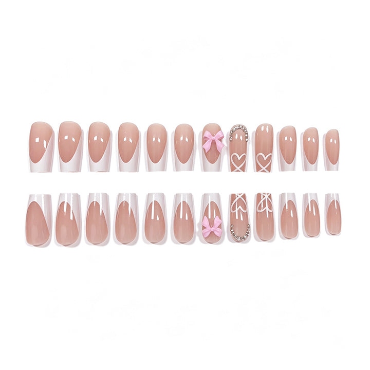 Decorative Heart Design Acrylic Nail Enhancements Stornfield