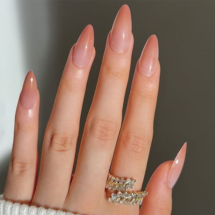 Natural Glossy Press-On Nail Tips Stornfield