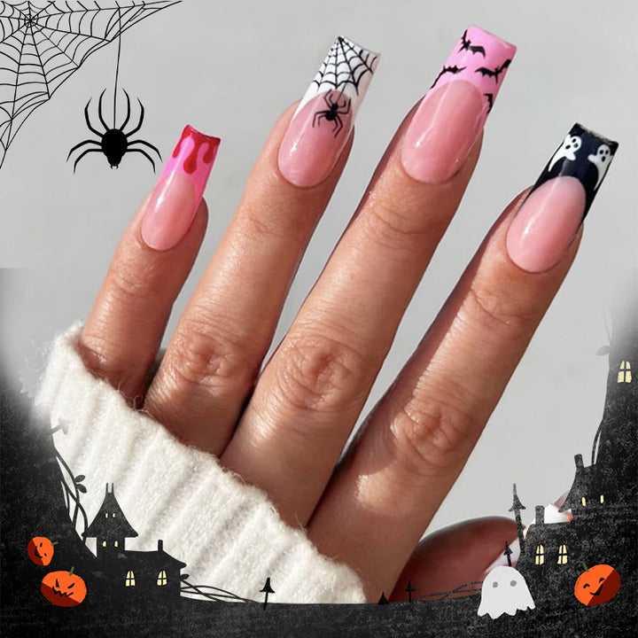 Creative Halloween Nail Art Set with Spooky Designs Stornfield