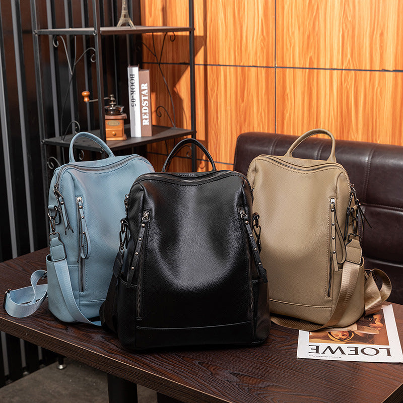 Structured Leather Backpack Stornfield