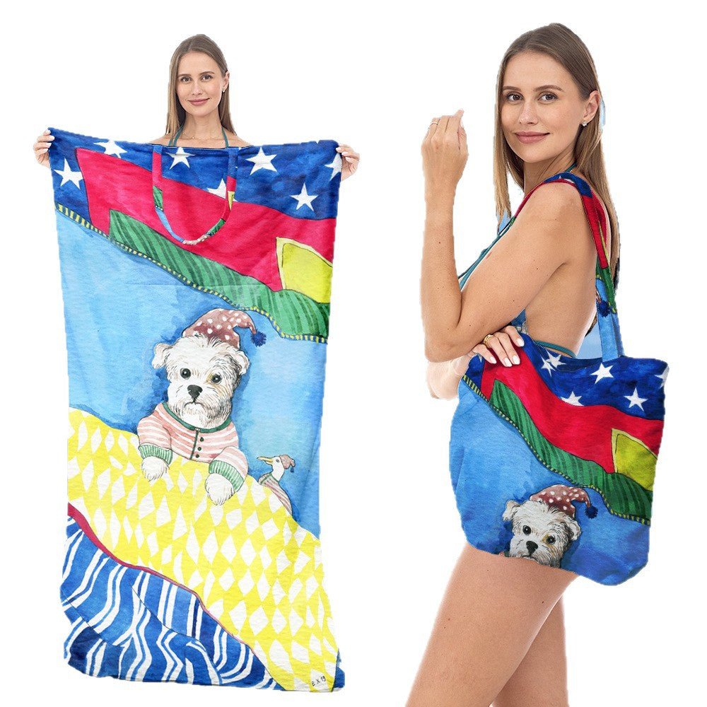 Tote bag in stylish lotus design Stornfield