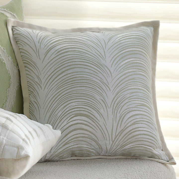 Luxurious pillow with elegant leaf design