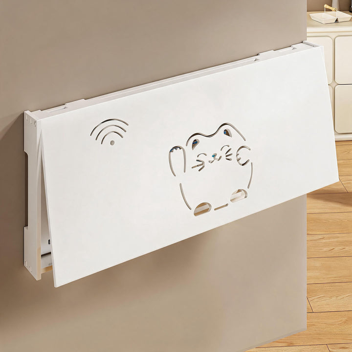Ventilated Hinged Wall-Mounted Electrical Panel Concealment Cover