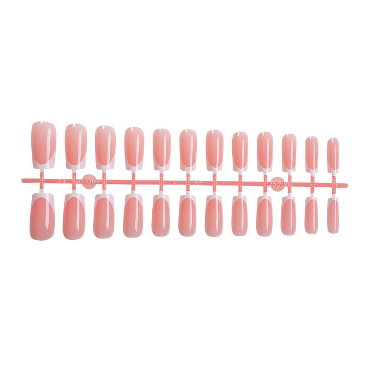 Elegant French Tip Press-On Nail Set Stornfield