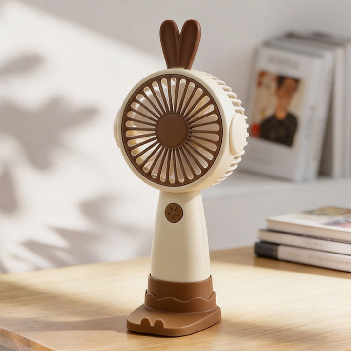 Cute Bunny-Themed Mini Handheld Fan Stornfield